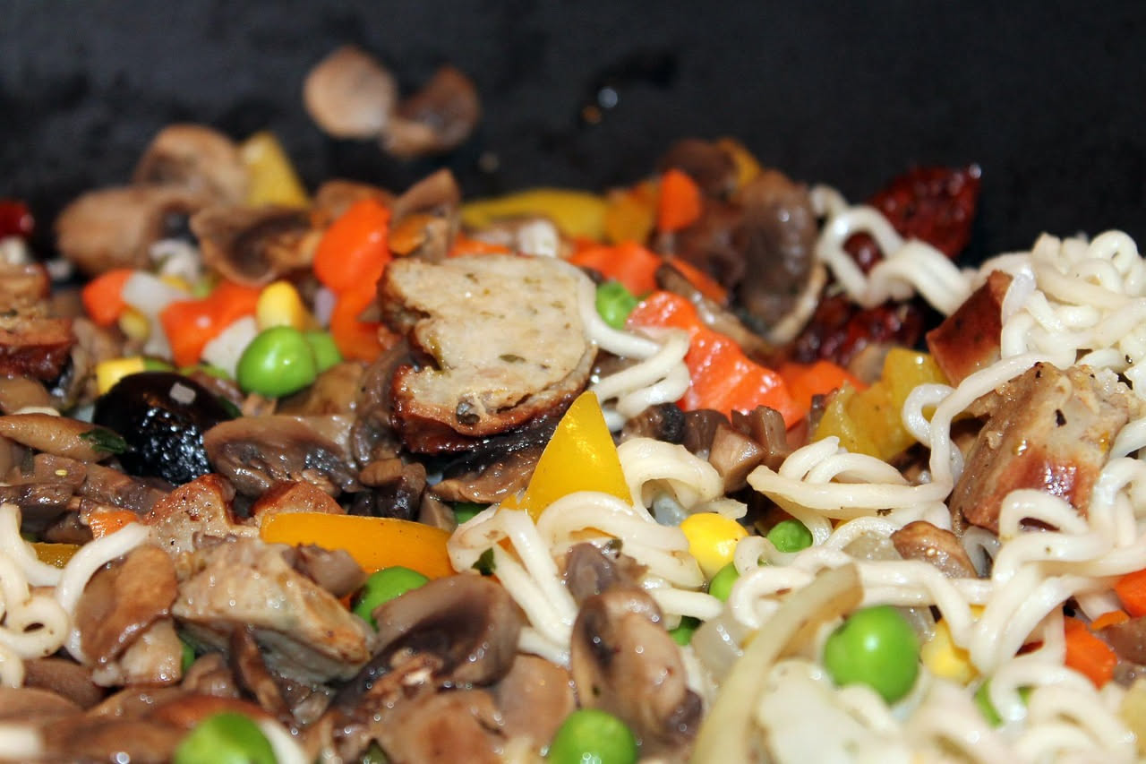 Cavatappi con funghi