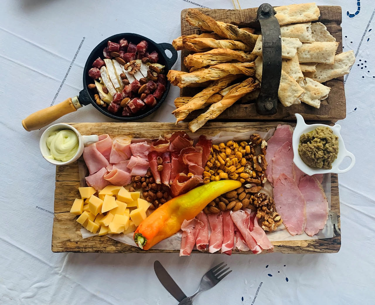 Cheese and charcuterie boards