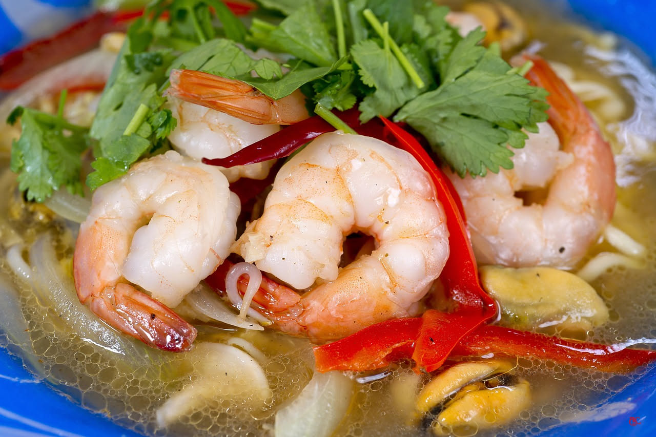Frutti di mare in brodo