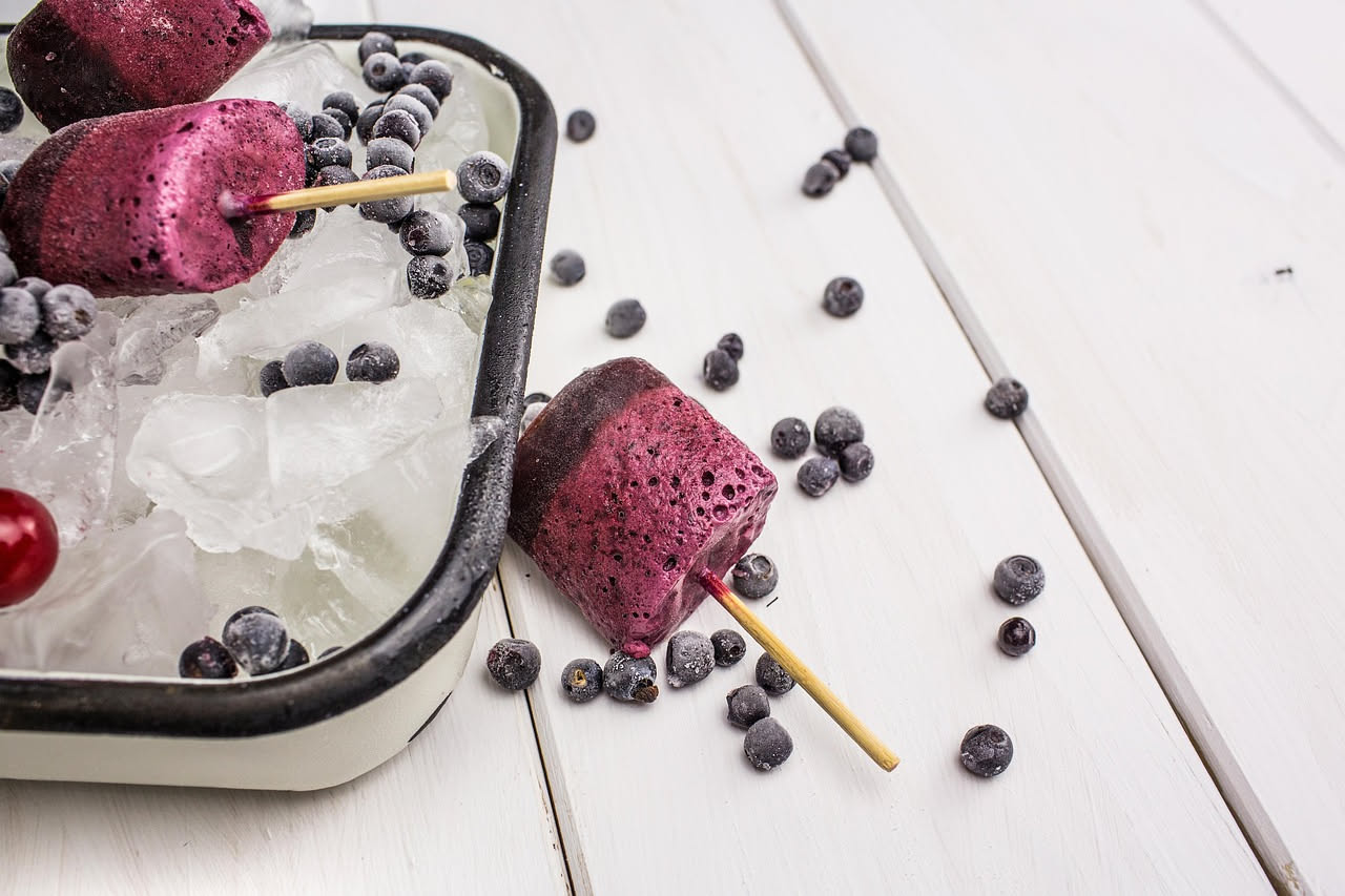Gelato di mirtillo
