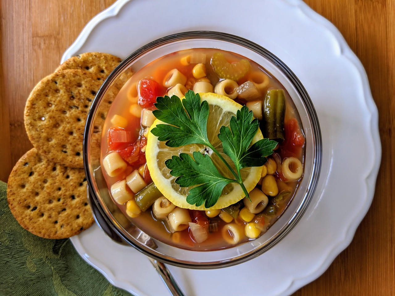Minestra di pasta e verdure