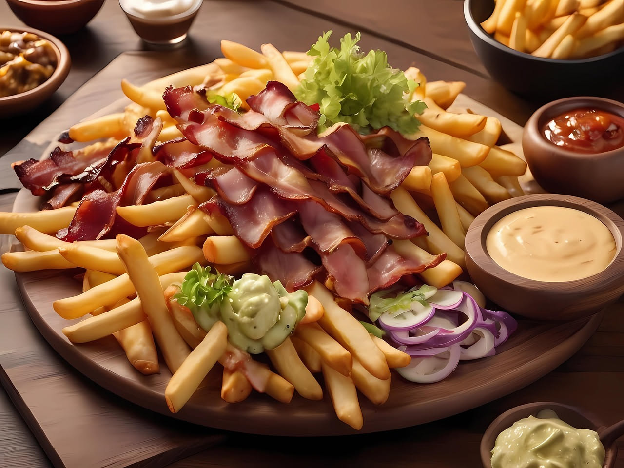 Fette di pancetta arrostita dorate e croccanti su carta assorbente bianca, con bordi leggermente increspati e colore bruno uniforme