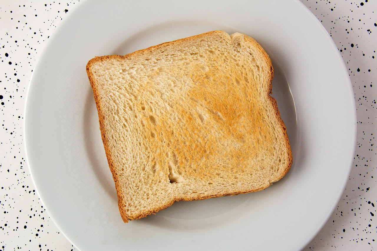 Pane tostato strofinato