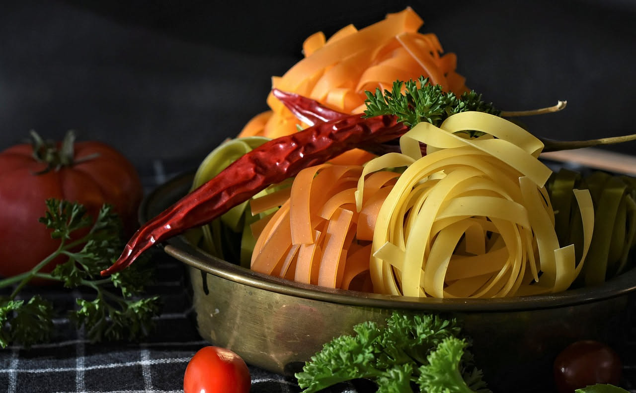 Pasta con i peperoni cruschi