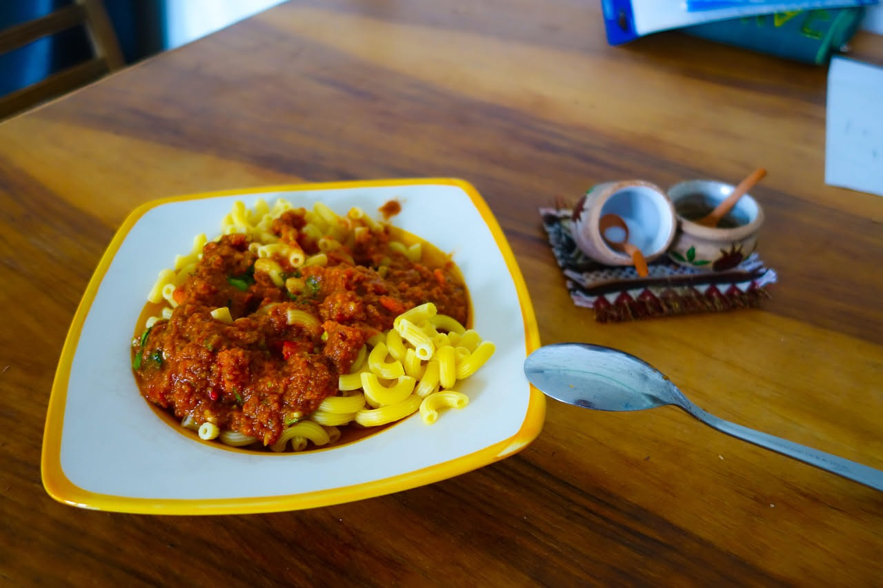 Pasta con il ragù di capra
