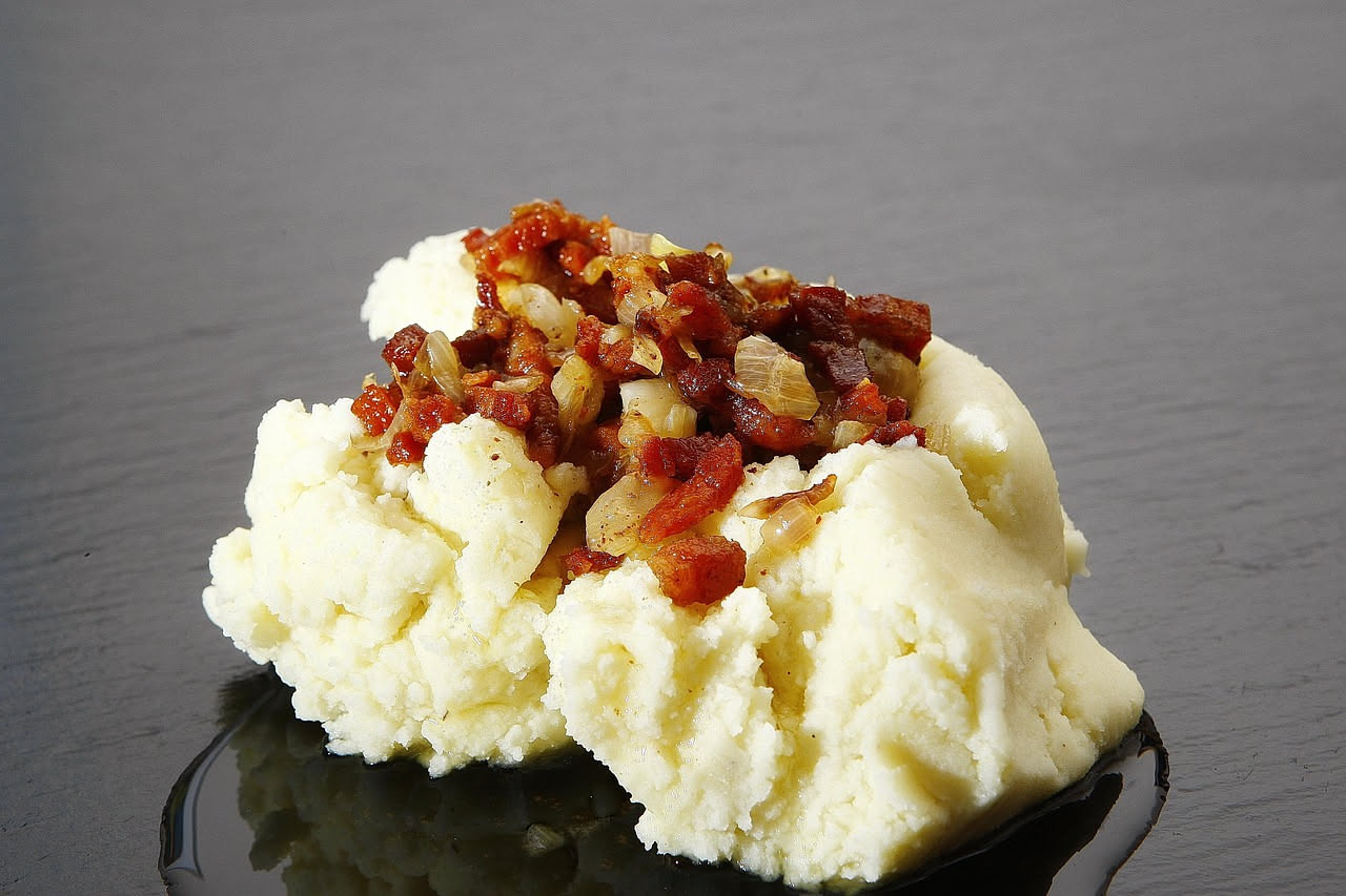 Polenta fritta con luganega
