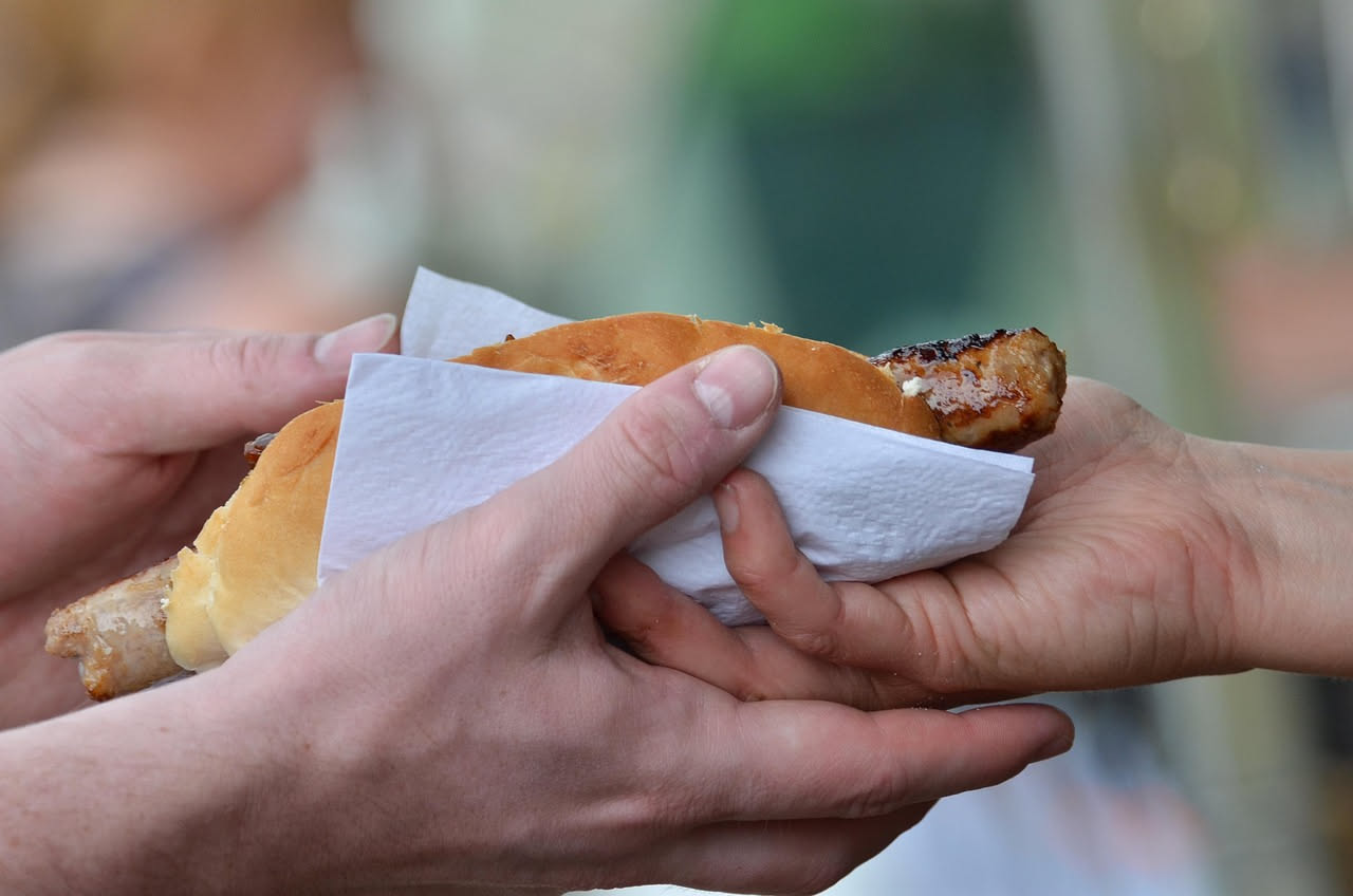 Puccia con salsiccia