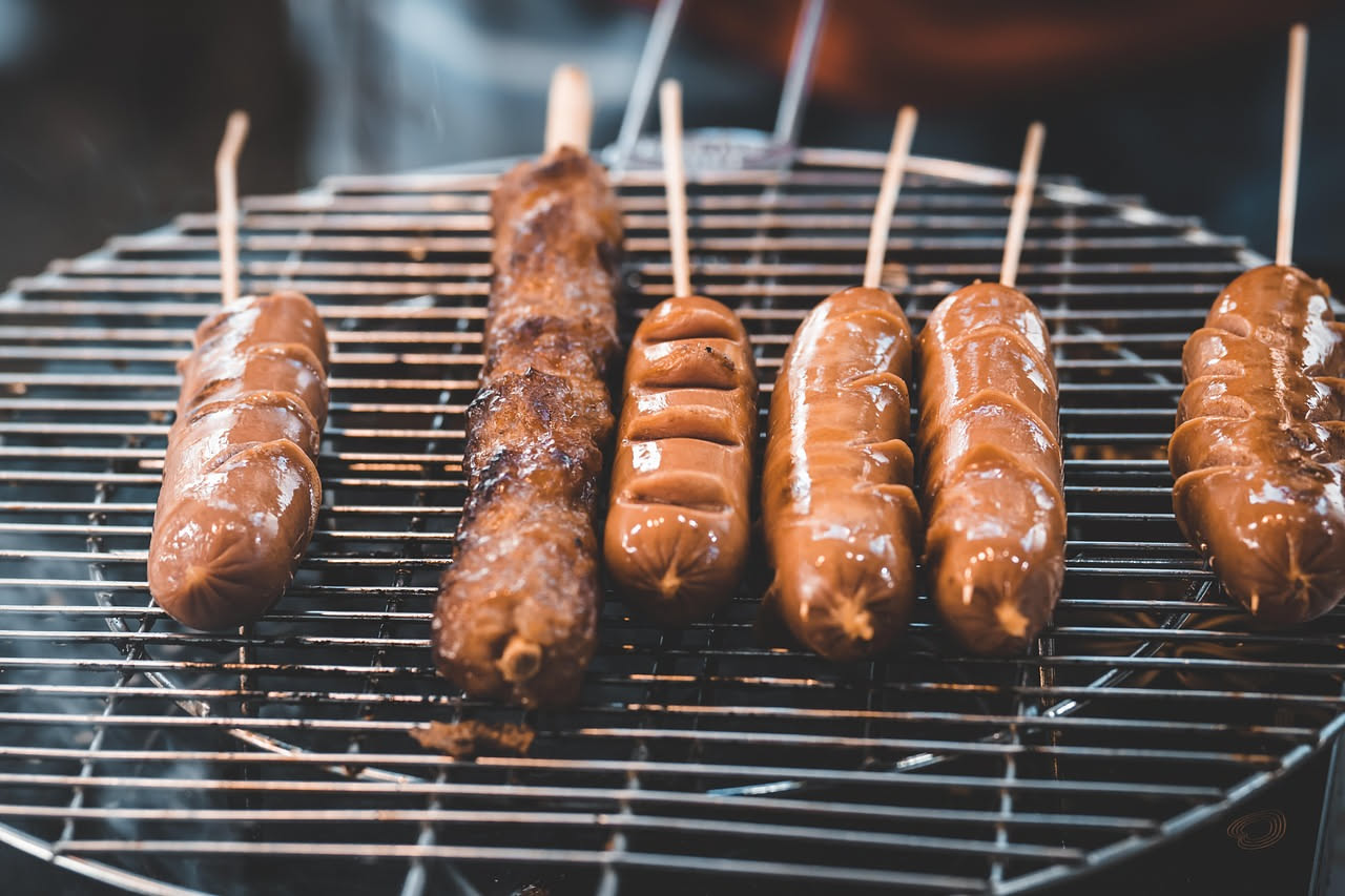 Spiedi di salsiccia