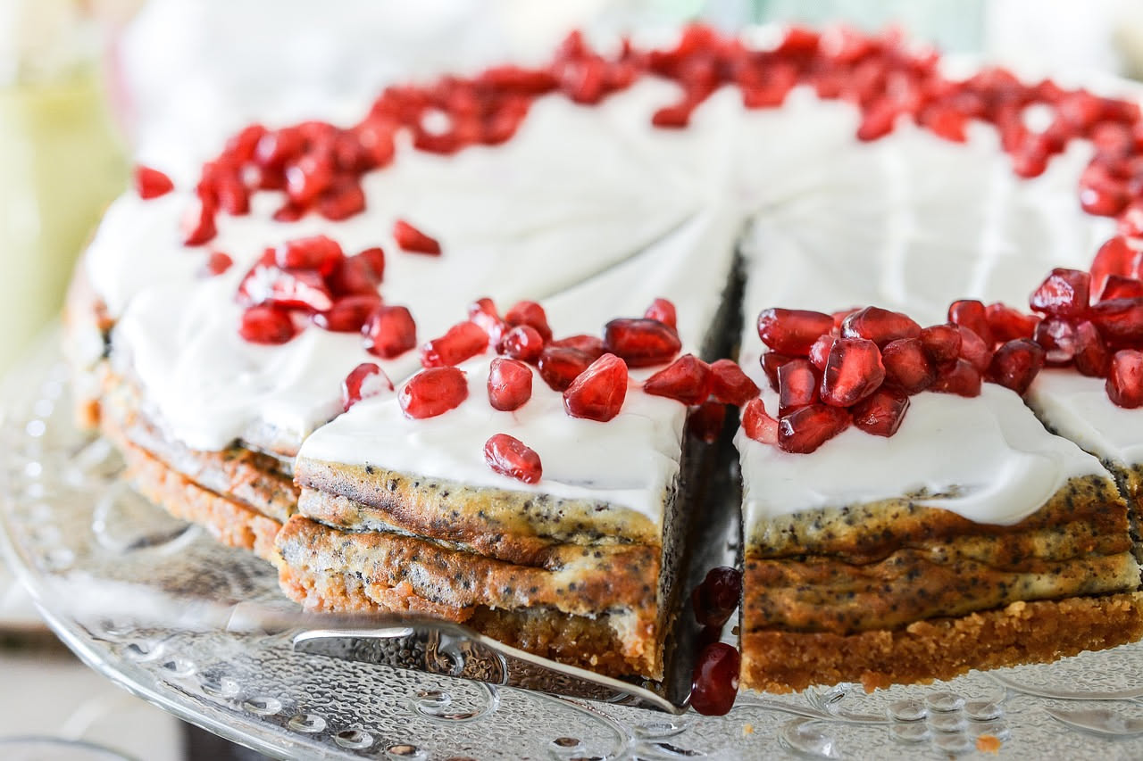 Torta di melagrana
