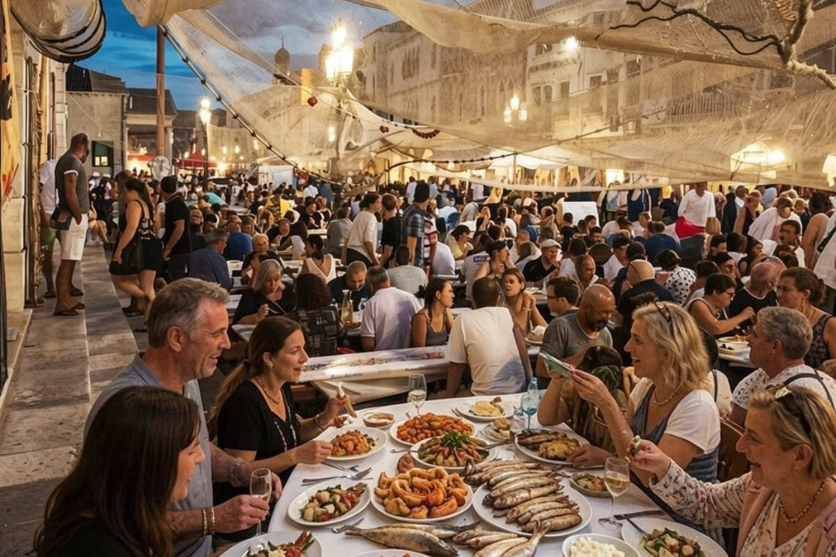 Zuppa di pesce di strada