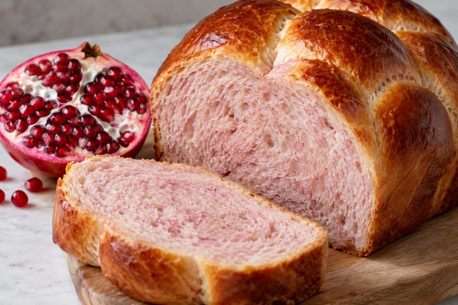Pan brioche alla melagrana: come preparare un lievitato soffice dal colore autunnale
