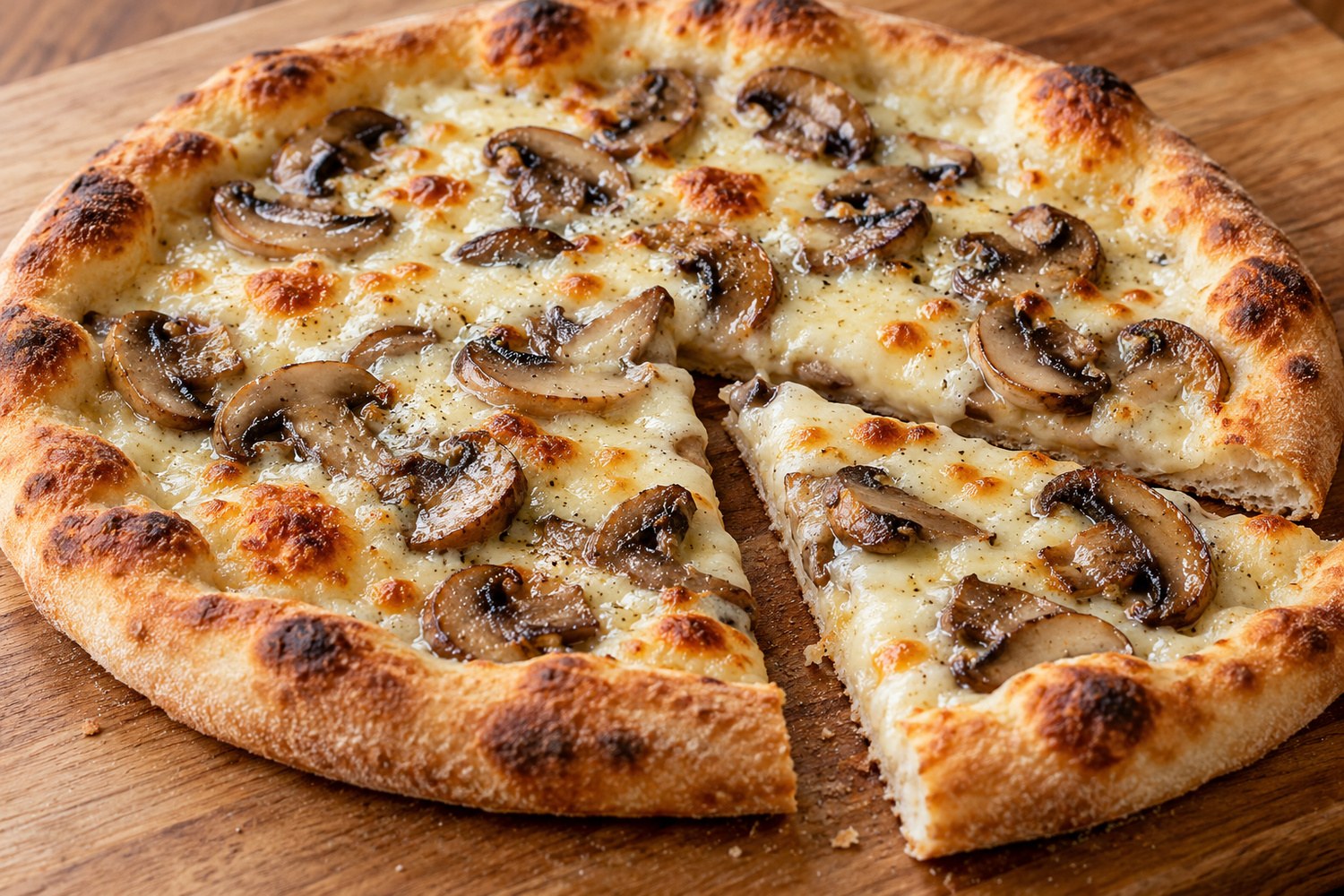 Pizza bianca con funghi e scamorza: i 4 segreti per una base croccante