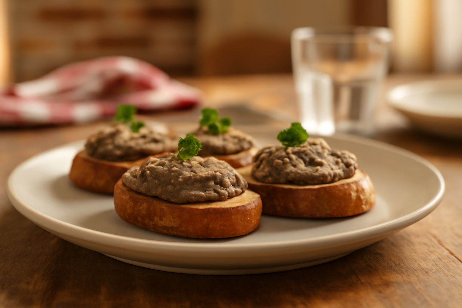 Crostini al Paté: croccantezza e morbidezza che nutrono il corpo con ferro e proteine