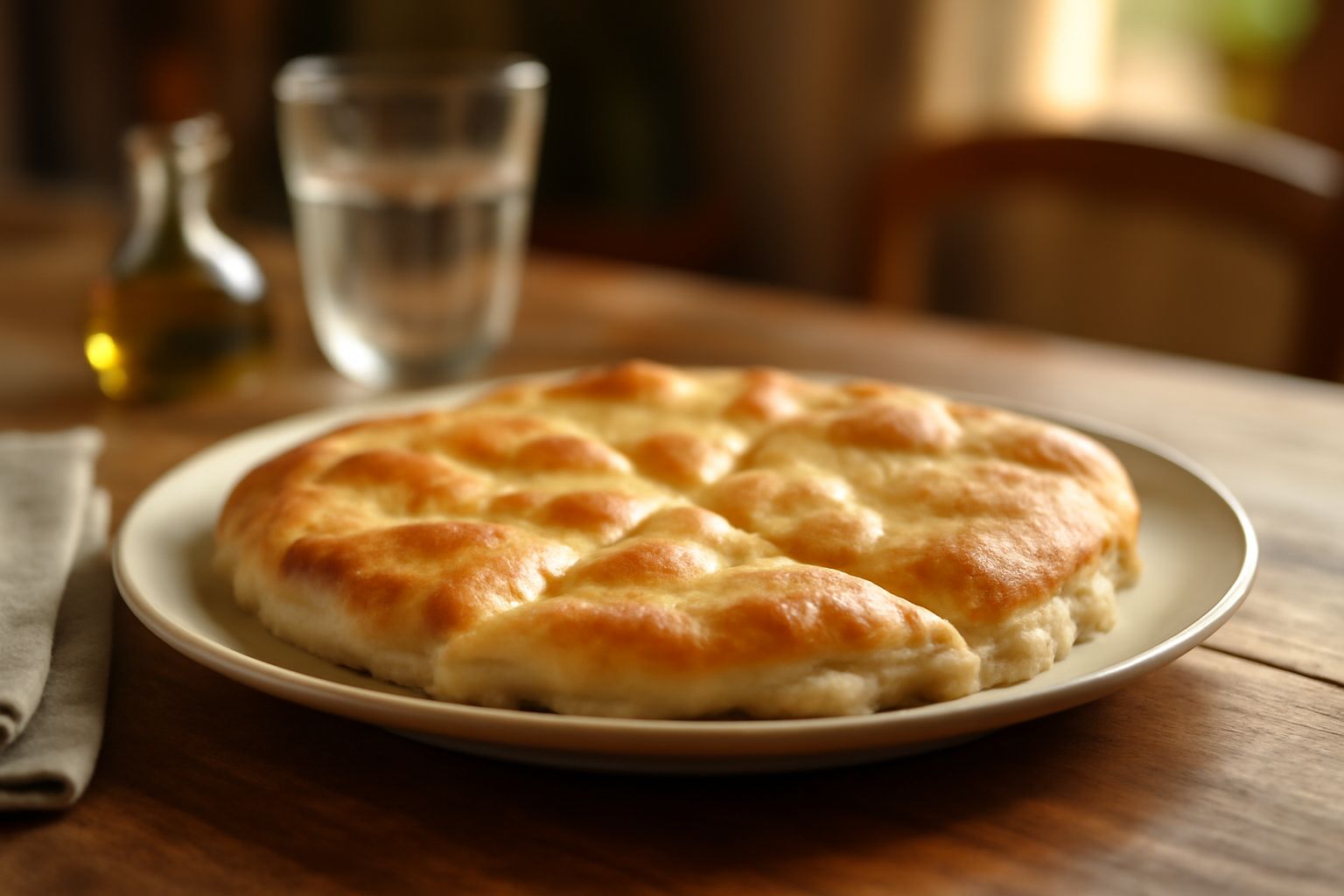 Focaccia al formaggio: croccante fuori, morbida dentro, ricca di calcio e proteine