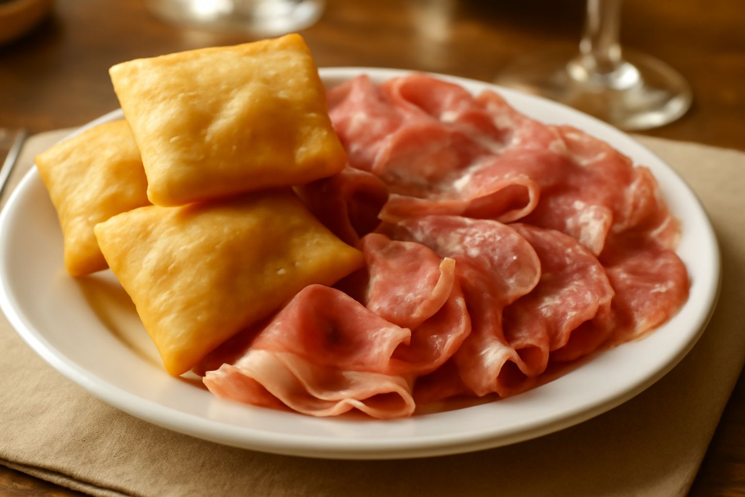 Gnocco fritto e affettati: croccantezza che nutre senza appesantire
