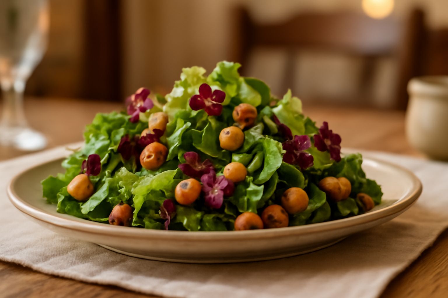 Insalata Mista con Nocciole: croccante equilibrio di verdure fresche e nocciole tostate