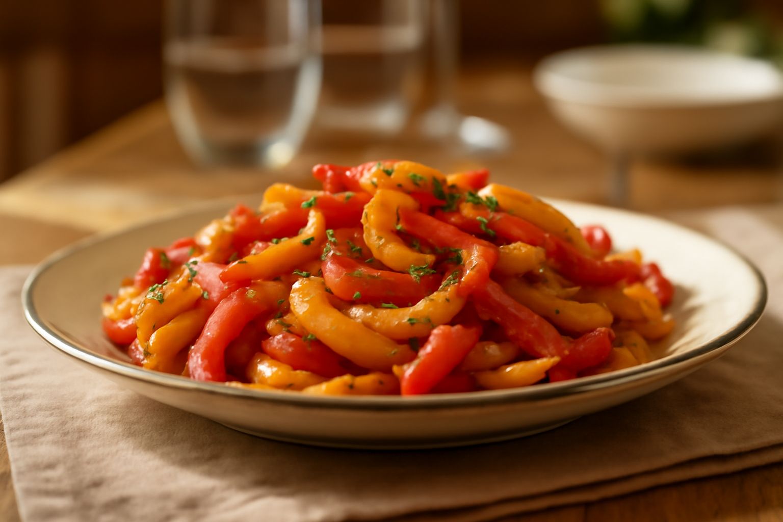 Peperoni trifolati: dolcezza caramellata che nutre le difese immunitarie