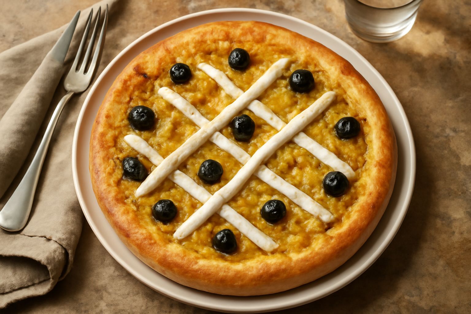 Pizza di cipolle piacentina