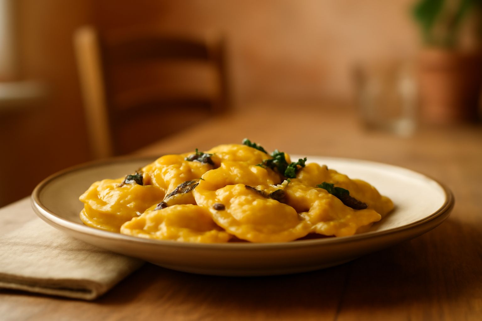 Ravioli di zucca: dolcezza naturale e leggerezza che nutre senza appesantire