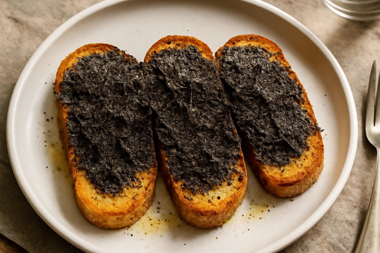 Tartufo nero su crostini: umami intenso e digeribilità leggera in ogni boccone