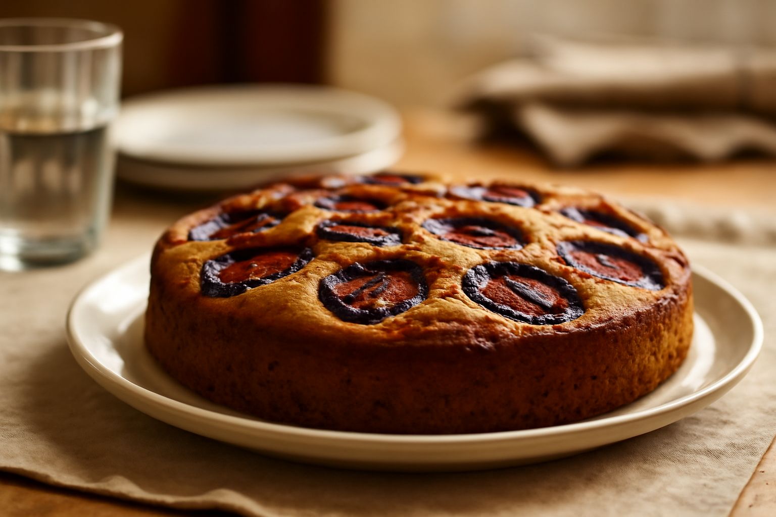 Torta alle prugne: dolcezza naturale che nutre il corpo senza appesantire
